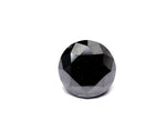 2.28 Carat Natural Black Round Diamond GIA