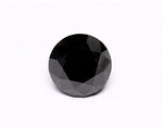 1.45 Carat Natural Black Round Diamond GIA