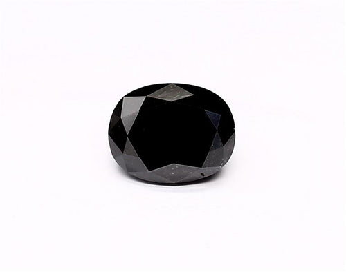 1.52 Carat Natural Black Oval Diamond GIA