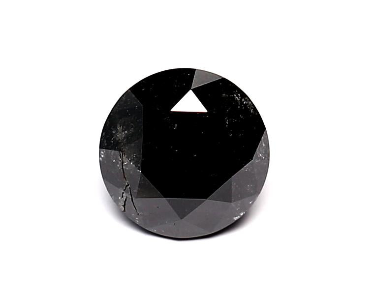 1.01 Carat Natural Black Round Diamond GIA