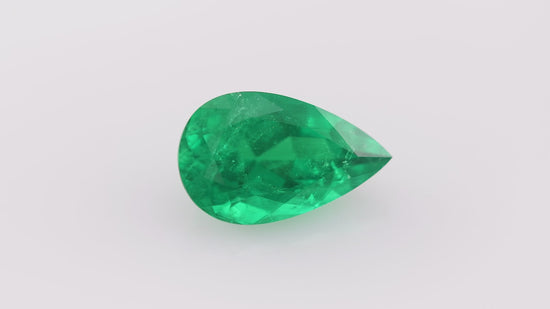 2.38 Carat Green COLOMBIAN Pear Emerald CD