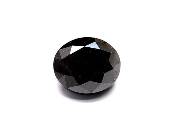 2.67 Carat Natural Black Oval Diamond GIA
