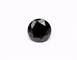 0.68 Carat Natural Black Round Diamond GIA
