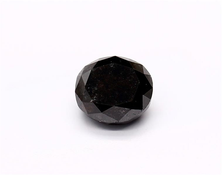 1.48 Carat Natural Black Oval Diamond GIA
