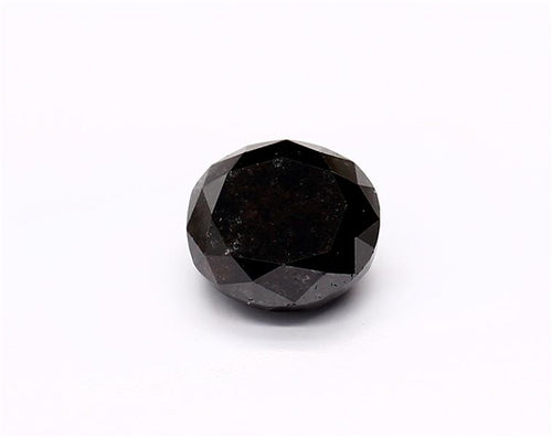 1.48 Carat Natural Black Oval Diamond GIA