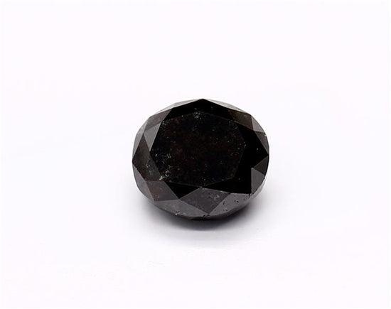 1.48 Carat Natural Black Oval Diamond GIA