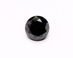 1.23 Carat Natural Black Round Diamond GIA