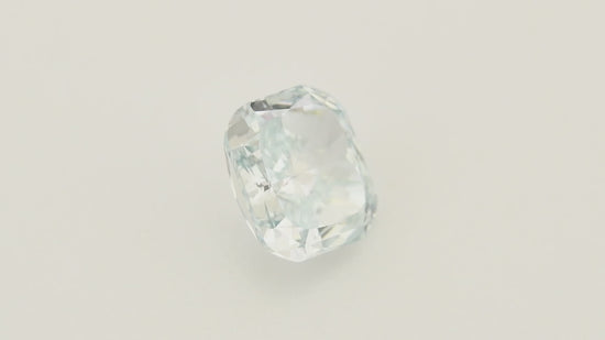 0.51 Carat Fancy Green Blue Cushion Diamond VS1 GIA
