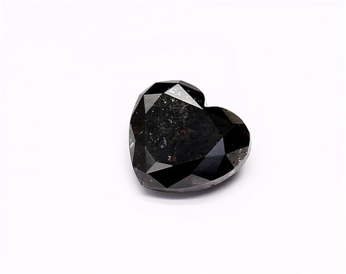 1.14 Carat Natural Black Heart Diamond GIA
