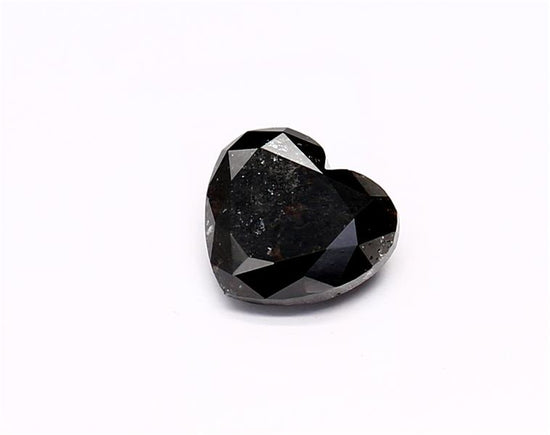 1.14 Carat Natural Black Heart Diamond GIA