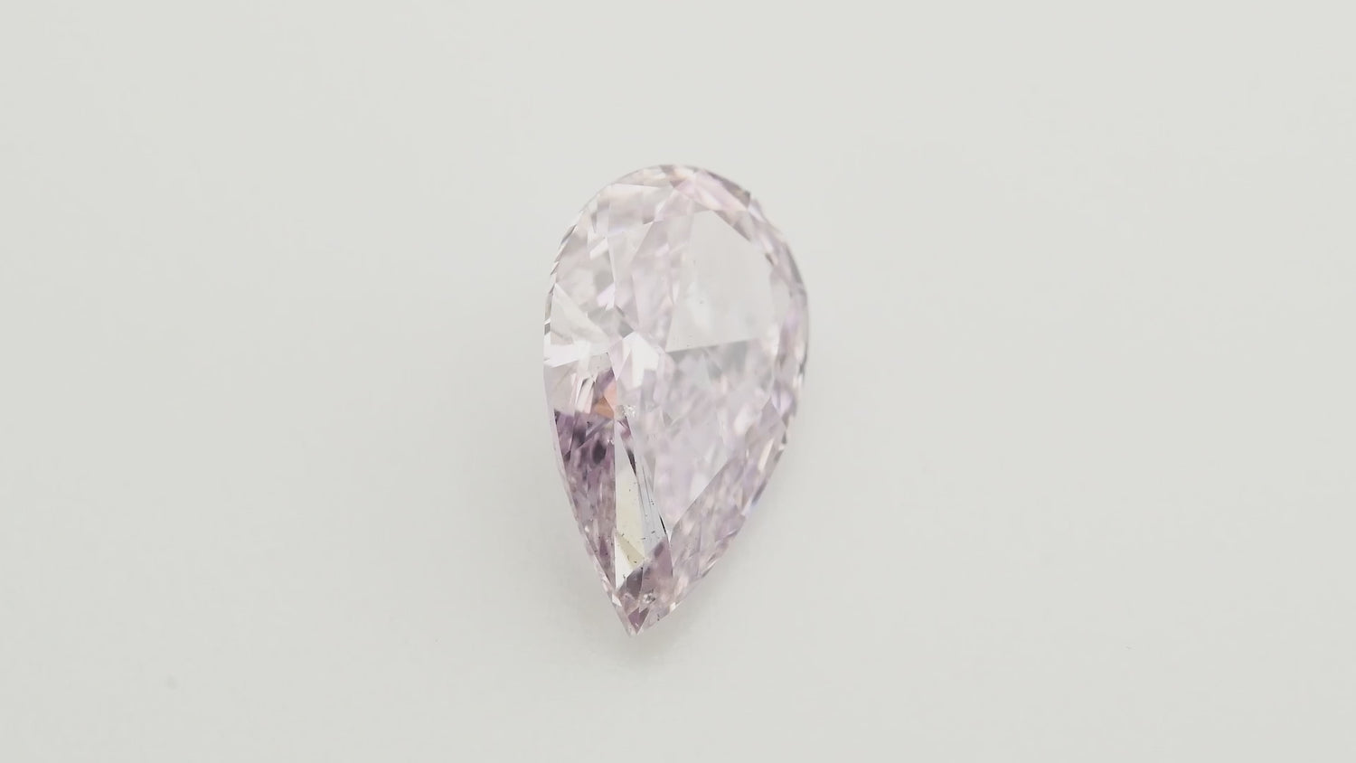 1.05 Carat Fancy Purple Pink Pear Diamond SI2 GIA