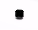 2.68 Carat Natural Black Sq emerald Diamond GIA