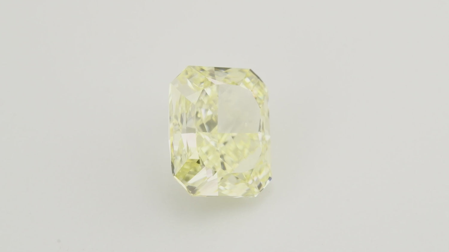2.01 Carat Light Yellow Radiant Diamond SI1 GIA
