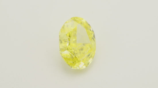 0.75 Carat Fancy Intense Yellow Oval Diamond VS2 GIA