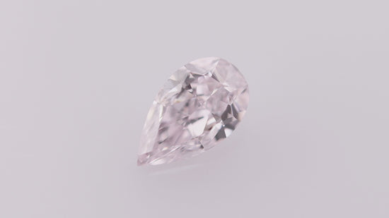 0.55 Carat Very Light Pink Pear Diamond VVS1 GIA