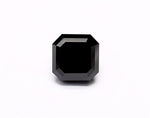 1.46 Carat Natural Black Sq emerald Diamond GIA