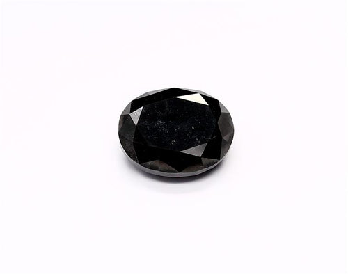 4.96 Carat Natural Black Oval Diamond GIA