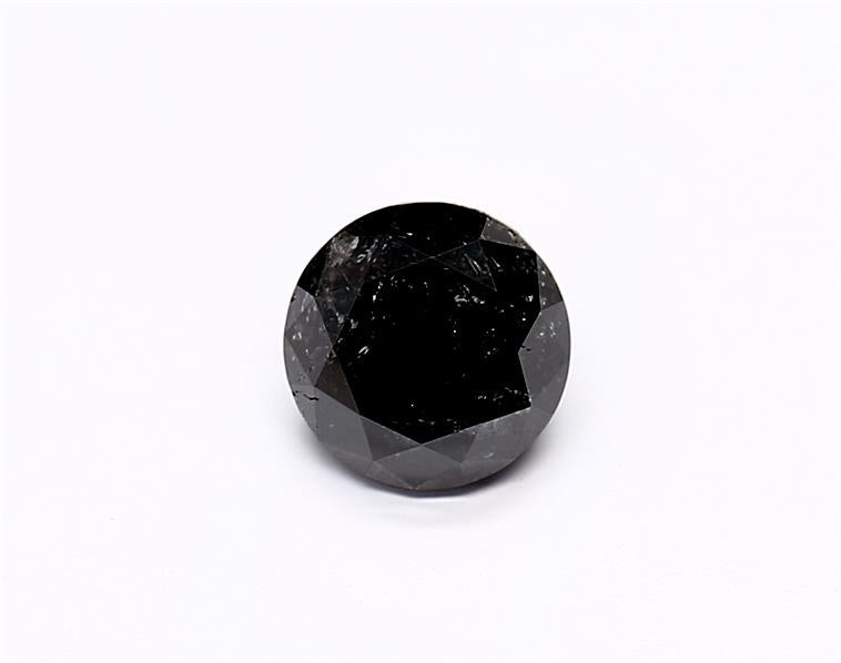 1.01 Carat Natural Black Round Diamond GIA