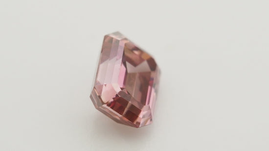 0.45 Carat Fancy Deep Orangy Pink Emerald Diamond VVS1 GIA