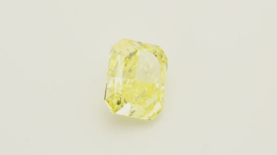 1.15 Carat Fancy Intense Yellow Radiant Diamond FL GIA