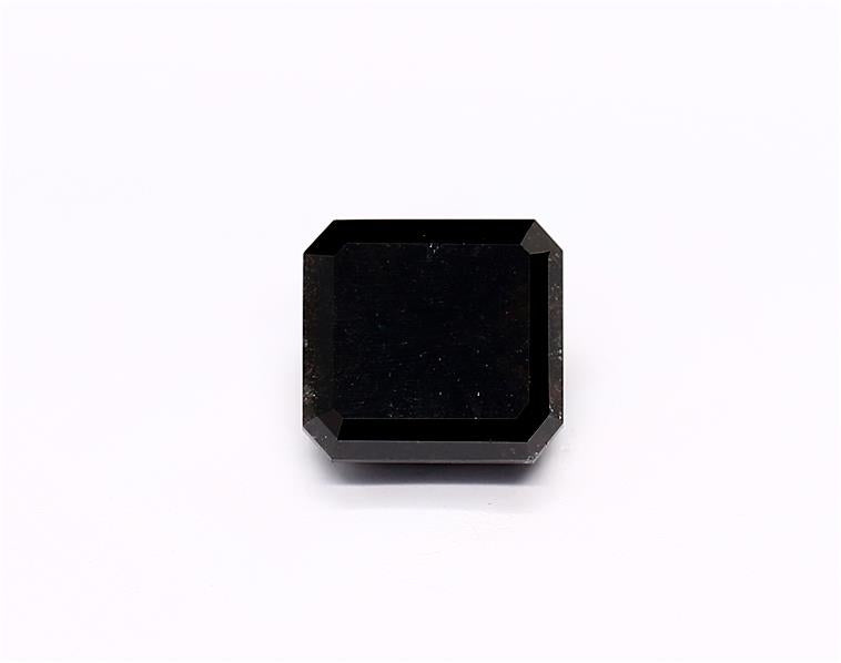 1.58 Carat Natural Black Emerald Diamond GIA