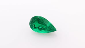 1.21 Carat Green COLOMBIA Pear Emerald MUZO & CD