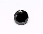 1.15 Carat Natural Black Round Diamond GIA