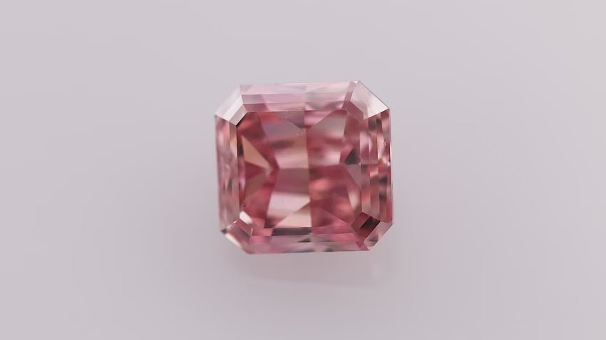 0.70 Carat Fancy Intense Pink Radiant Argyle Diamond VVS1 GIA