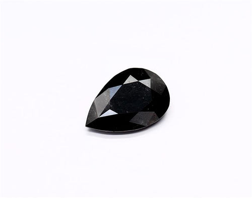 1.09 Carat Natural Black Pear Diamond GIA