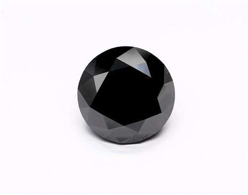 8.22 Carat Black Round Diamond