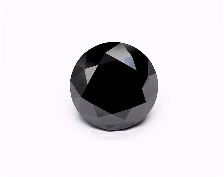 8.22 Carat Black Round Diamond