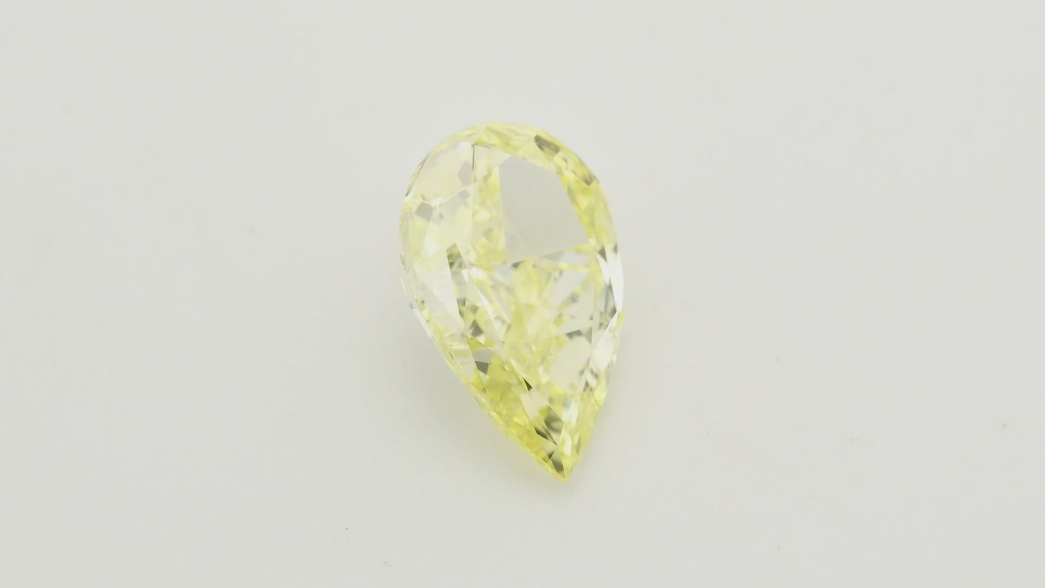1.51 Carat Fancy Yellow Pear Diamond IF GIA