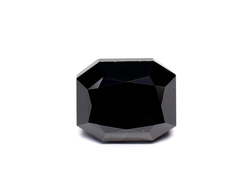 2.01 Carat Natural Black Radiant Diamond GIA