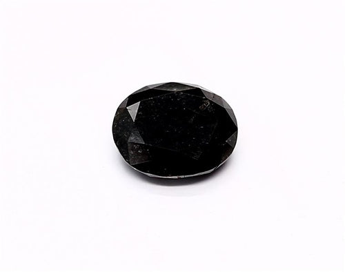 1.28 Carat Natural Black Oval Diamond GIA