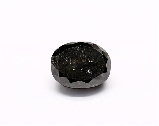 1.29 Carat Natural Black Oval Diamond GIA