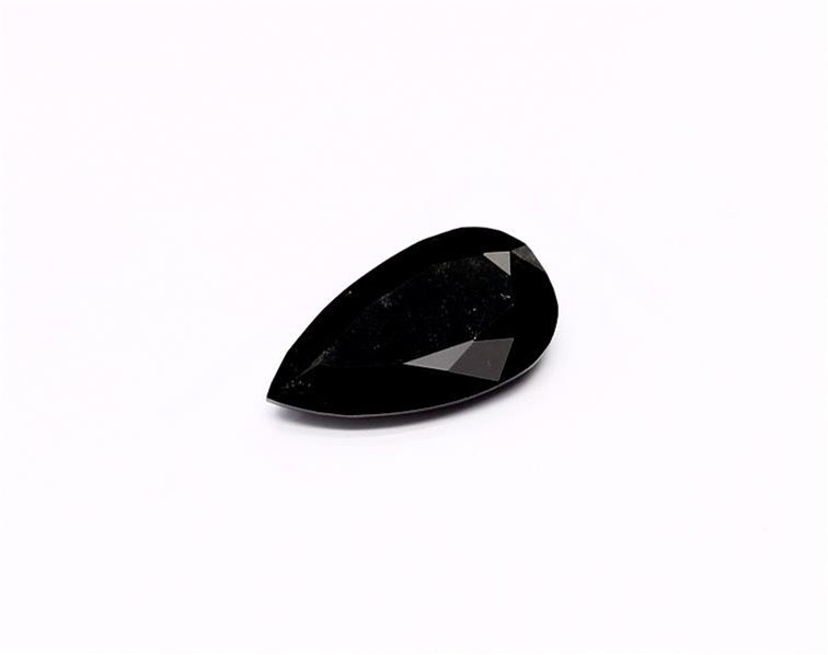 1.49 Carat Natural Black Pear Diamond GIA