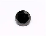 1.14 Carat Natural Black Round Diamond GIA