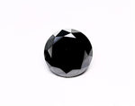 1.65 Carat Natural Black Round Diamond GIA