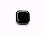 1.32 Carat Natural Black Sq emerald Diamond GIA