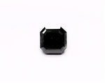 2.81 Carat Natural Black Sq emerald Diamond GIA
