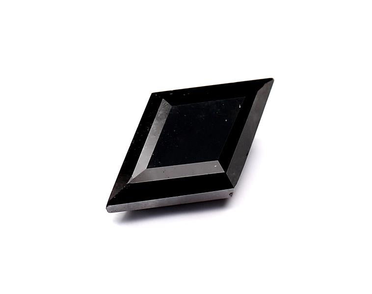 2.64 Carat Natural Black Lozenge Diamond GIA