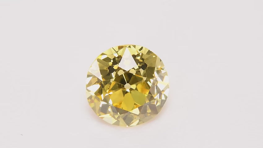 1.03 Carat Fancy Vivid Yellow Round Diamond VVS1 GIA | LEIBISH