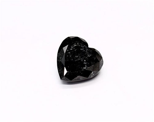 1.3 Carat Natural Black Heart Diamond GIA
