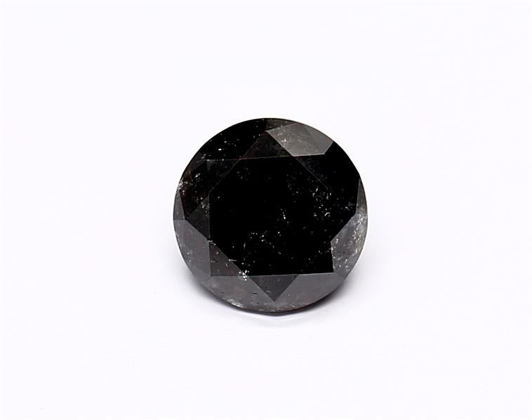 1.03 Carat Natural Black Round Diamond GIA
