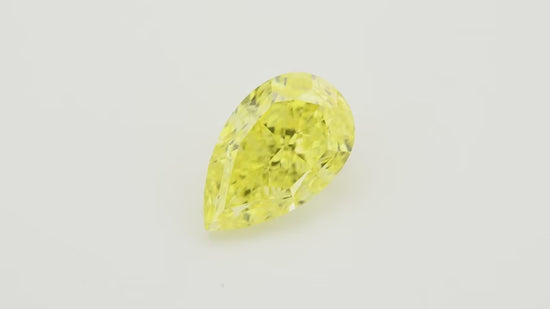 Diamante a Pera GIA Fancy Intense Yellow VVS1 da 1,50 carati