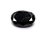0.9 Carat Natural Black Oval Diamond GIA