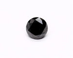 1.09 Carat Natural Black Round Diamond GIA