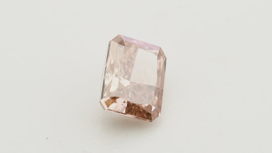 0.36 Carat Fancy Deep Brown Pink Radiant Diamond SI1 GIA