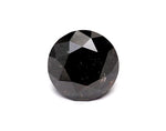 0.94 Carat Natural Black Round Diamond GIA