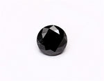 0.39 Carat Natural Black Round Diamond GIA